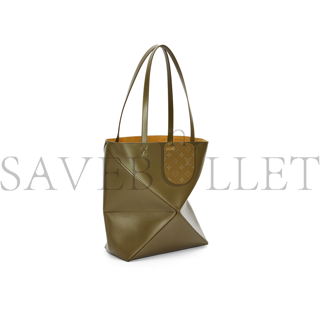 LOEWE MEDIUM PUZZLE FOLD TOTE IN SHINY CALFSKIN A657G50X01 (31.5*25.5*14.5cm)